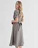 sukienki midi damskie Lniana Sukienka JASMINE TRUE GRAY 3
