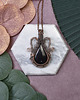 wisiory Miedziany wisiorek wire wrapping z czarnym onyksem #420 1