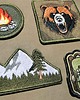naszywki na ubrania Naszywki termoprzylepne outdoor survival bushcraft  Niedźwiedź 4 szt zestaw 3