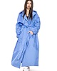 płaszcze damskie Płaszcz typu trencz maxi oversize baby blue 1