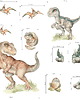 naklejki ścienne do pokoju dziecka Naklejka na ścianę Dinozaur T-REX - Velociraptor 2