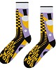 skarpetki damskie Kolorowe skarpetki UV świecące w ultrafiolecie, unisex, bawełniane, design 3