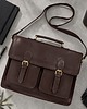torby i nerki męskie Torba męska teczka na ramię do ręki brązowa vintage elegancka MT-04-BR 3