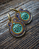 kolczyki soutache Małe kolczyki sutasz z motywem ważki 1