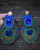 kolczyki soutache Peacock Eye-kolczyki soutache 5