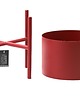 kwietniki Kwietnik Metalowy MOYENE 37cm Bordowy 2
