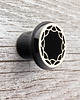 gałki do mebli Ceramiczna gałka do mebli czarna, wz.4 2