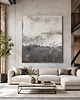 obrazy Abstrakcja Loft no.4 SREBRO Ręcznie malowany obraz 140x140 XXL 2