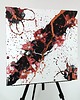 obrazy Flower Flow V 55x55 cm  Akryl na płótnie Obraz do salonu 3