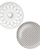 patery i talerze Talerze 21cm  2szt.  set 02  platyna 1