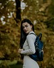 plecaki Plecak / torba 2 w 1 z nubuku tapicerskiego granatowy 1