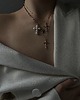srebrne naszyjniki Srebrny naszyjnik z krzyżem wysadzanym SWAROVSKI CRYSTAL 3