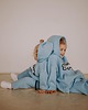 bluzy dla chłopców Bluza oversize Blue Bejbistory 7