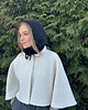czapki damskie Balaclava kominiarka czapka kaptur  z ozdobnym guzikiem 3