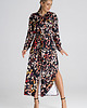 sukienki maxi damskie Długa koszulowa sukienka damska z długim rękawem i paskiem - M1000 3
