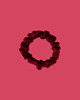 gumki do włosów Gumka jedwabna, scrunchie, frotka burgundy rose MINI 4