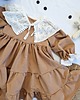 sukienki dla dziewczynki Sukienka Dresowa Beżowa Dress 6