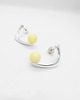 kolczyki srebrne Amber as a Pearl / silver earrings with Amber 2