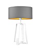 lampy stołowe Czarna lampa stołowa do sypialni w stylu glamour THOR GOLD 4