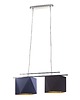 lampy wiszące Nowoczesna 2-punktowa lampa wisząca  MADRYT GOLD z geometrycznymi kloszami 7