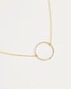 złote naszyjniki Gold Plated Large Karma Necklace 3