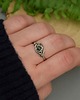 pierścionki - różne Pierścionek regulowany zielony turmalin wire wrapping 4