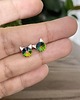 kolczyki swarovski Kolczyki - kryształy Swarovski - kotki Vitrail Medium (mniejsze) 1