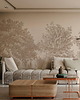 tapety i naklejki ścienne Tapeta Mural Drzewa vintage beż 4