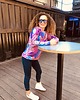 bluza z kapturem damska Damska Bluza Expres Zamek DR.CROW Palmy Monstera 1
