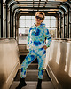 bluza z kapturem damska Damska Bluza Expres Zamek DR.CROW Tie Die Green 1