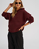 bluza z kapturem damska Bluza z kapturem STUDIO Red Wine damska 6