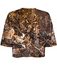t-shirt damskie DR.CROW T-shirt Krótki CROP Marble Brown 1