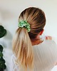 gumki do włosów Gumka jedwabna, scrunchie, frotka limonkowy zefir MIDI 3