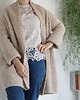kardigany damskie Kardigan Haske beżowy 2