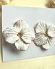 kolczyki z masy plastycznej Kolczyki White Flower 2
