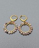 kolczyki pozłacane Kolczyki pozłacane  Opalowe Kółka 1