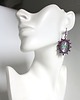 kolczyki szklane MAROKANKI violet green lux 1