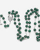 komunia - pozostałe Ręcznie robiony, zielony różaniec, srebro 925, naturalny malachit (6mm) 2