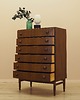 komody Komoda orzechowa, duński design, lata 60, designer: Kai Kristiansen 1