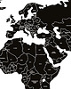 naklejki ścienne do pokoju dziecka MAPA POLITYCZNA czarna  - naklejka na ścianę 5