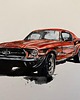 obrazy Ręcznie malowany obrazek " Mustang" 1