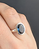 pierścionki srebrne Pierścionek London blue topaz 1
