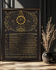 plakaty Kalendarz Faz Księżyca 2026 - Plakat Black 50x70cm 2