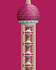 plakaty Oriental Pearl Tower  - plakat giclee art 2
