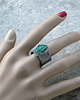 pierścionki - różne Roman Ancient Ring ;) surowy malachit 3