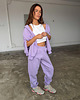 spodnie dresowe damskie Spodnie Vintage lavender 3