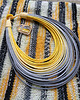 szale damskie UNIKAT szal-kameleon "Yellow & Grey" 3