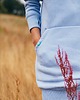 bluza z kapturem damska Bluza LUZAK błękitny 3