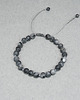 bransoletki na sznurku Szare kamienie 6 mm Bransoletka z larvikitem 2