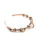 bransoletki wire wrapping Miedziana bransoleta mankietowa z cytrynem 1